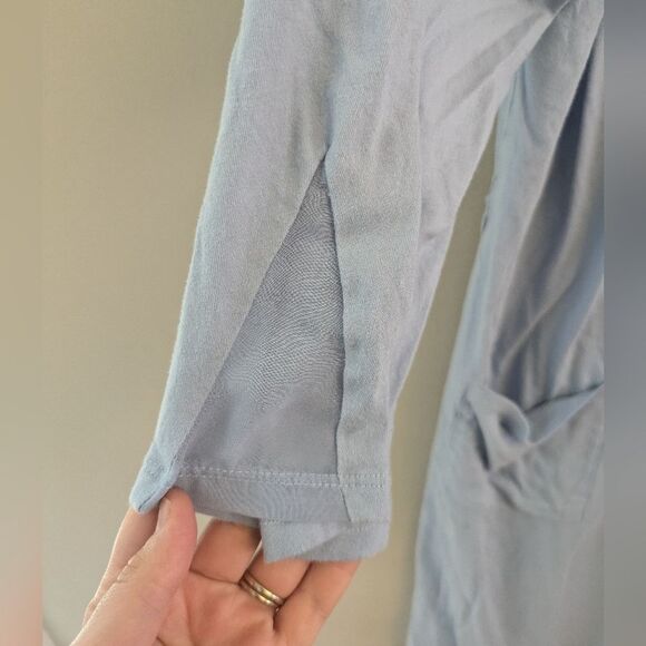 Laurence Tavernier Blue Cotton Robe Size M - Picture 4 of 7